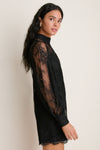 Black Lace Adalyn Mini Dress