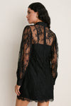 Black Lace Adalyn Mini Dress