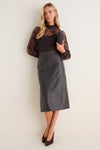 Chocolate Lace Adalyn Blouse