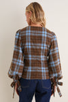 Chocolate Sky Plaid Ellery Blouse