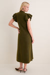 Olive Knit Martini Midi Dress