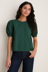 Forest Green Pintuck Haven Blouse