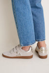 Light Beige and Gold Beth Sneaker