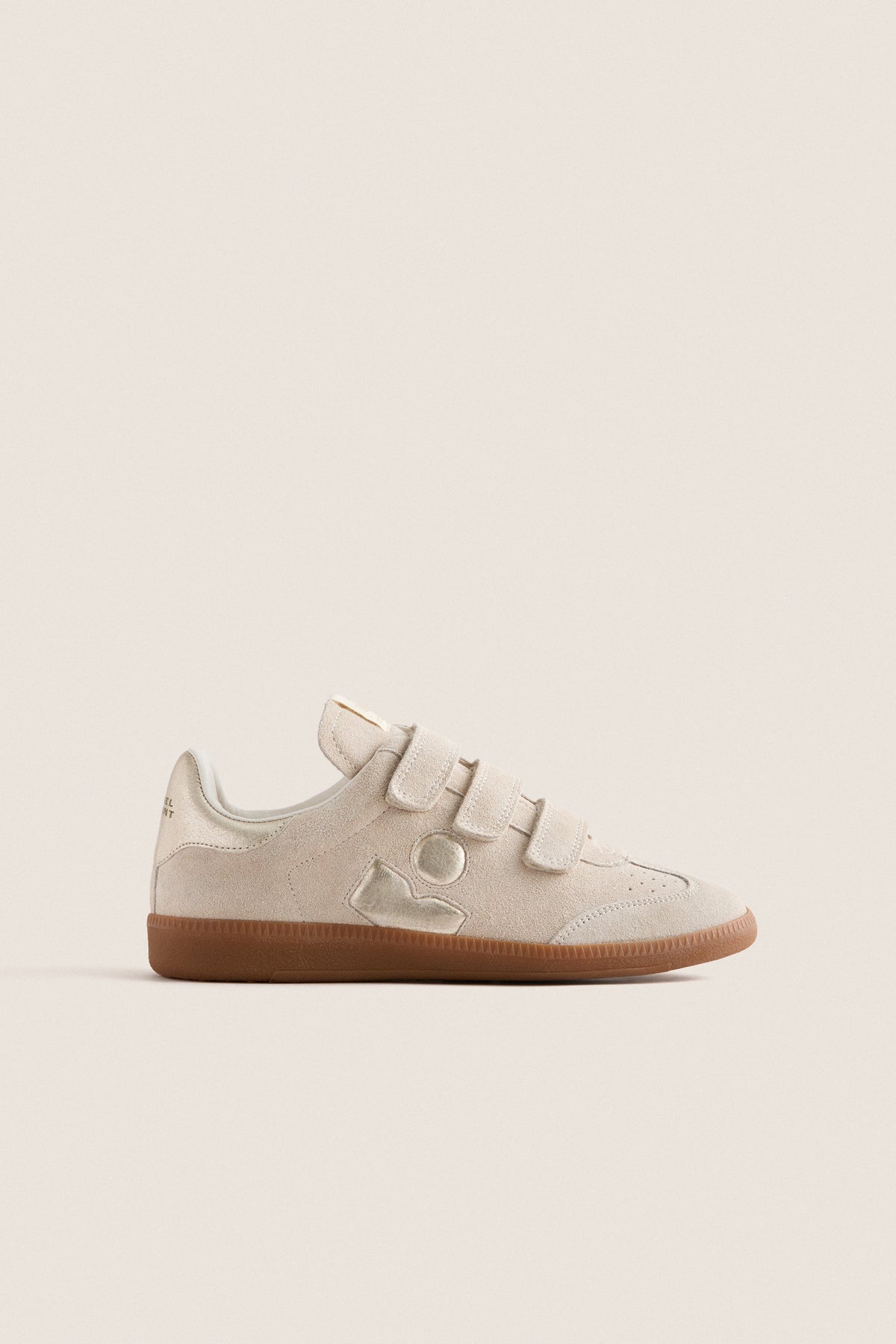 Light Beige and Gold Beth Sneaker