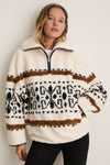 Ecru Graphic Marner Pullover