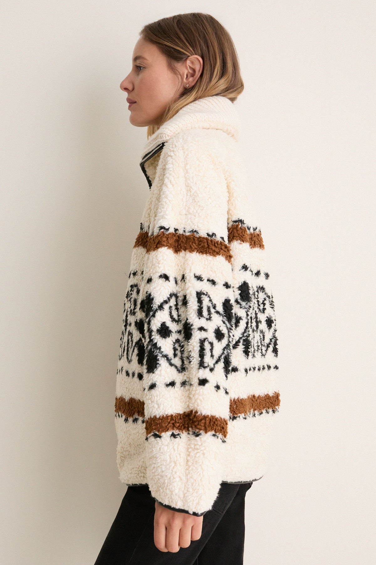 Ecru Graphic Marner Pullover