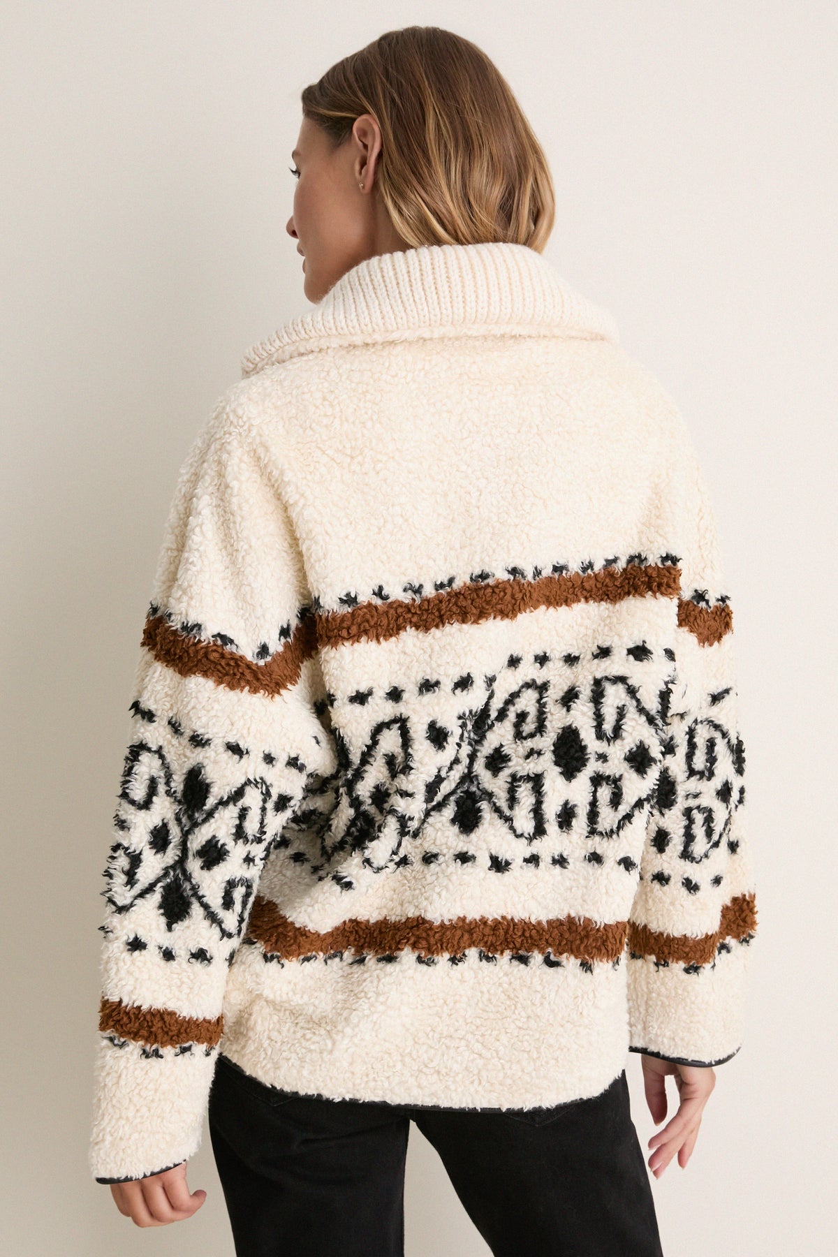 Ecru Graphic Marner Pullover