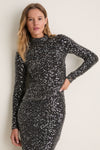 Silver Sequined Lou Turtleneck