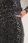 Silver Sequined Nejany Skirt