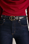 Black Santo Enamel Belt
