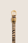 Neutral Zebra Hollyhock Belt
