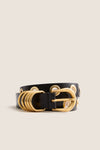 Black Full Rivet Belt