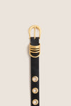 Black Full Rivet Belt