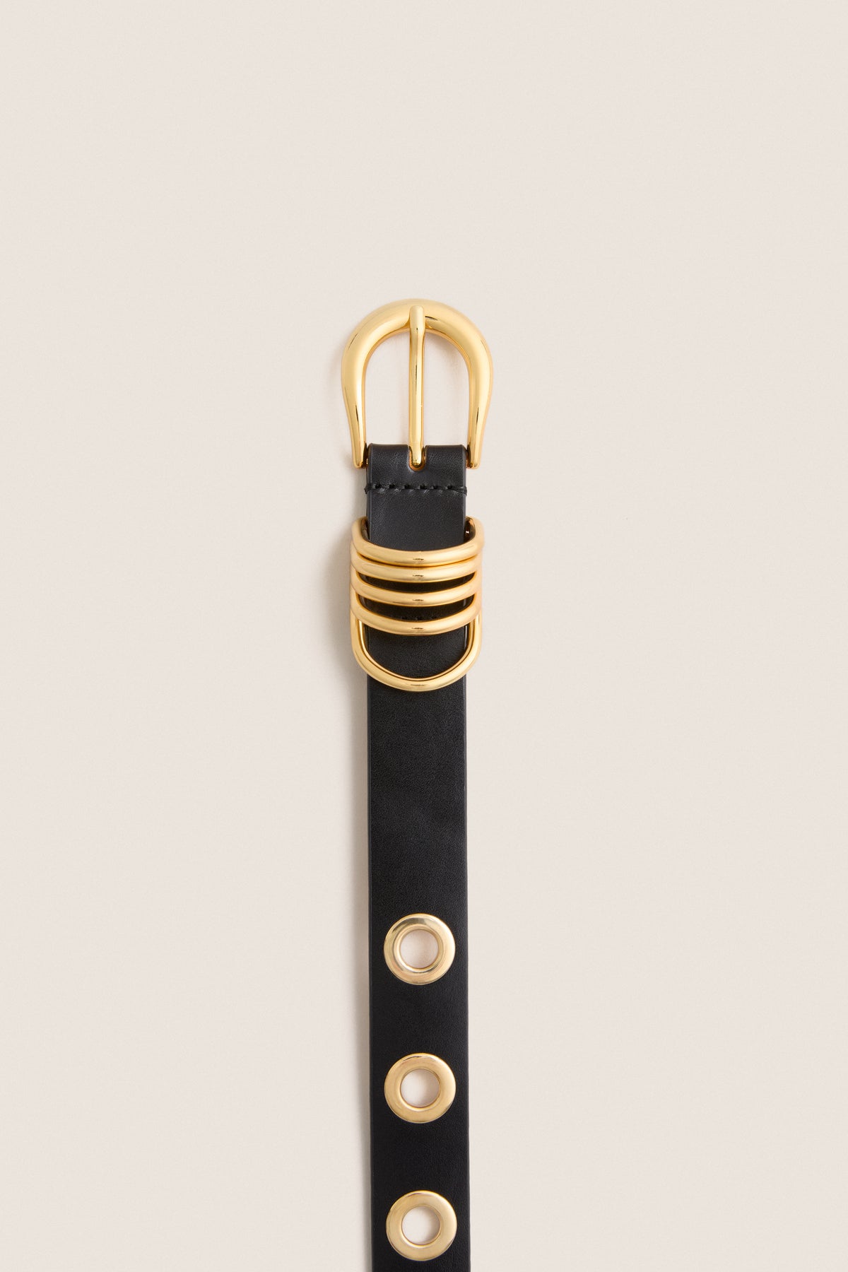 Black Full Rivet Belt
