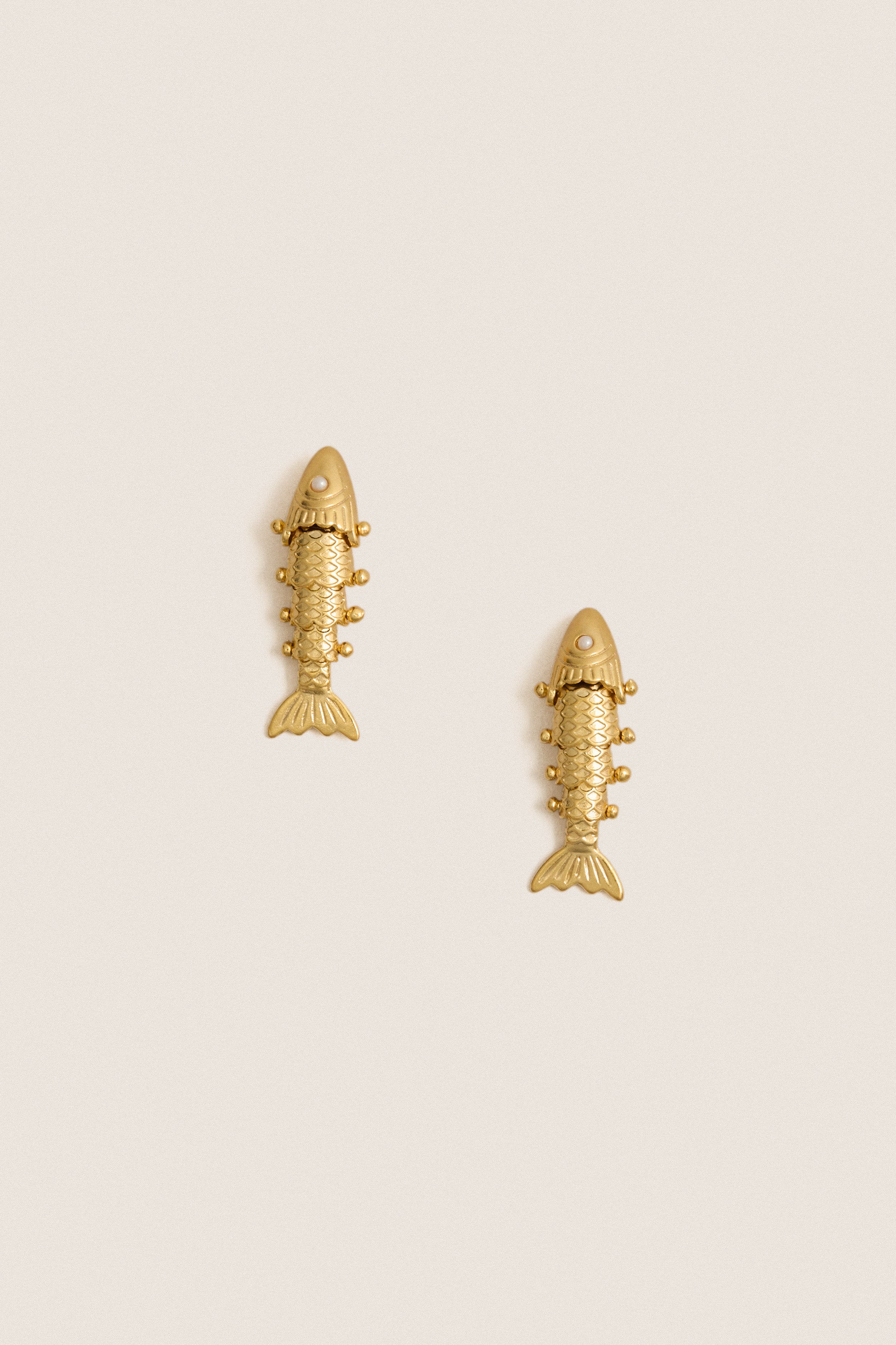 Gold Anchovy Earrings | Brinker + Eliza