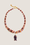 Amethyst and Shell Coastal Muse Necklace