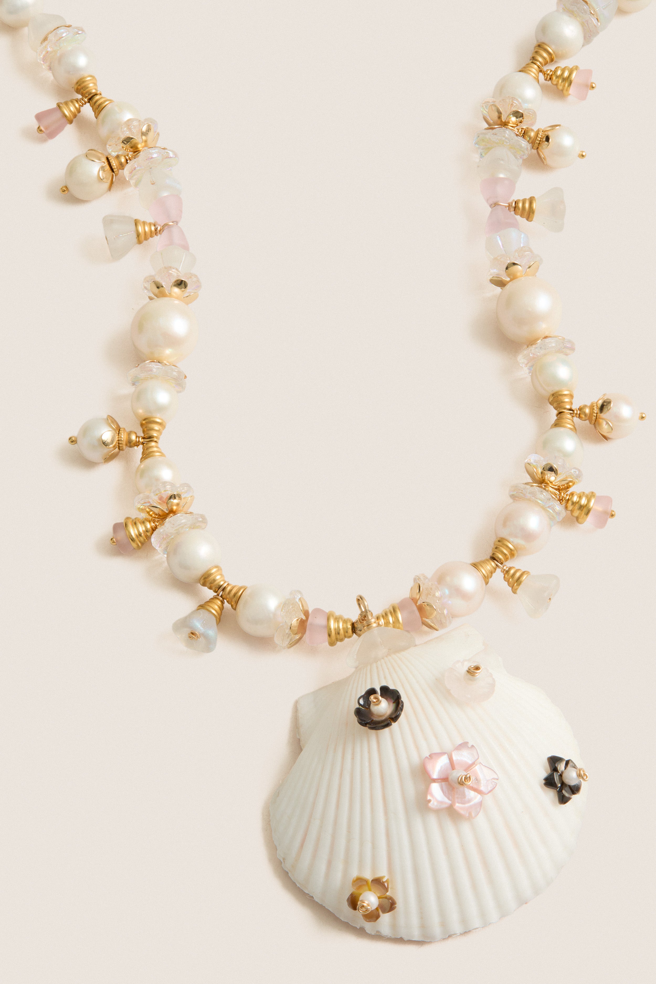 Pearl and Shell Eden Necklace | Brinker + Eliza