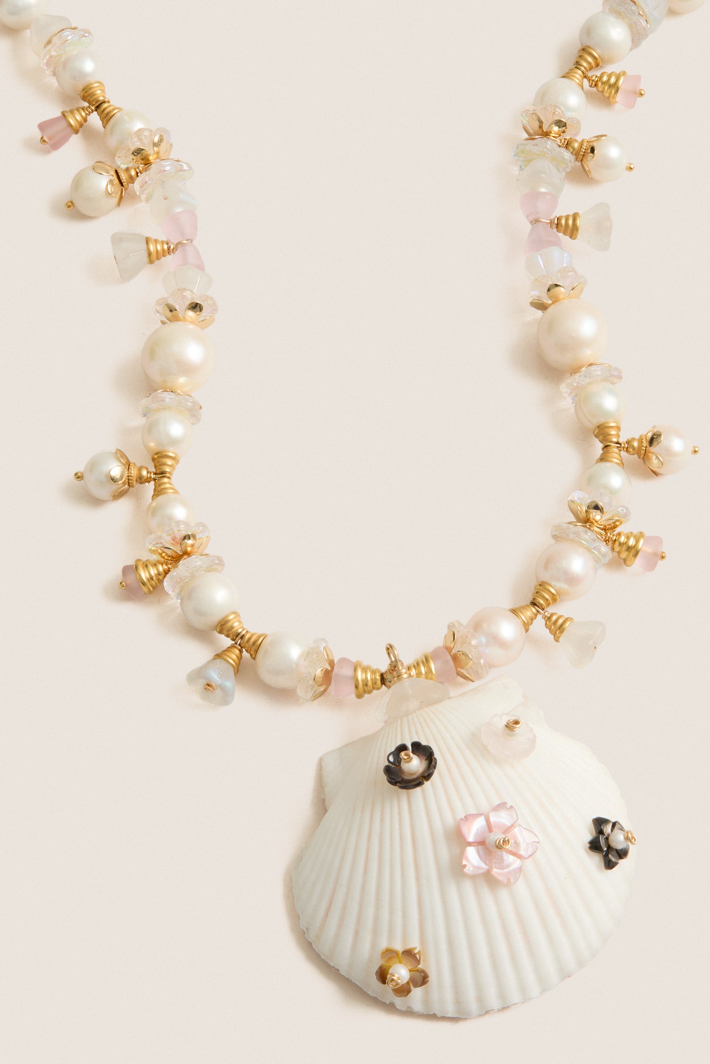Pearl and Shell Eden Necklace