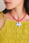 Red Multi Groovy Necklace
