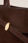 Espresso Suede Veronica Beard Dash Bag