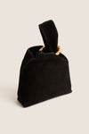 Black Suede Veronica Beard Swing Bag