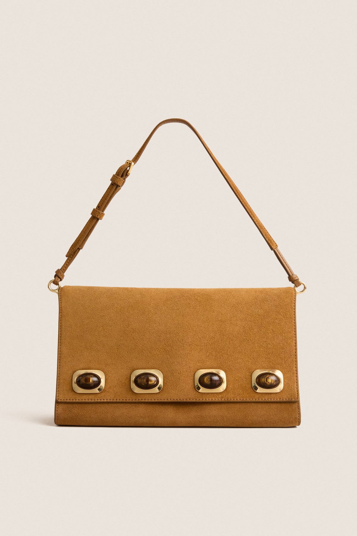 Acorn Stone Embellished Edit Bag