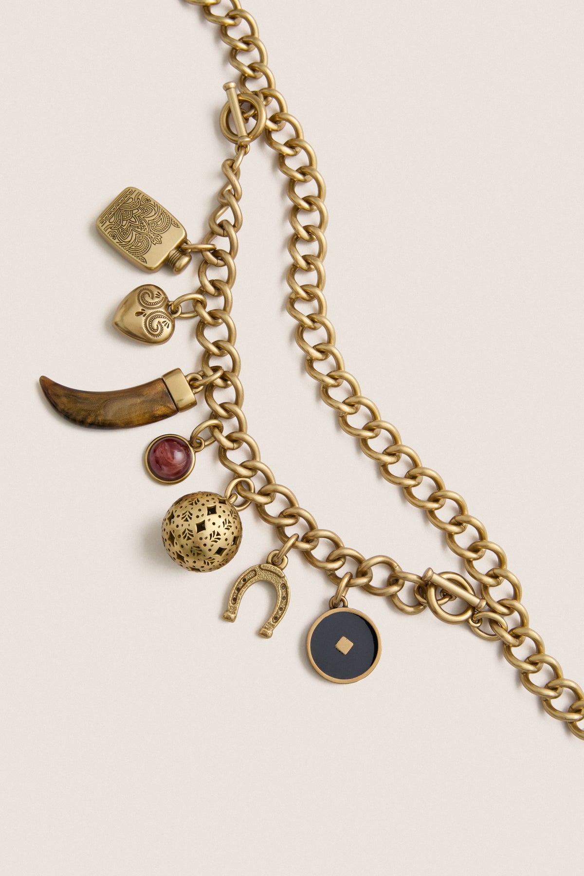 Gold Western Charms Chain Belt