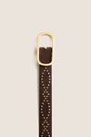 Espresso Studded Loop Belt