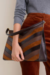 Tobacco Multi Chevron Veronica Beard Vida Bag