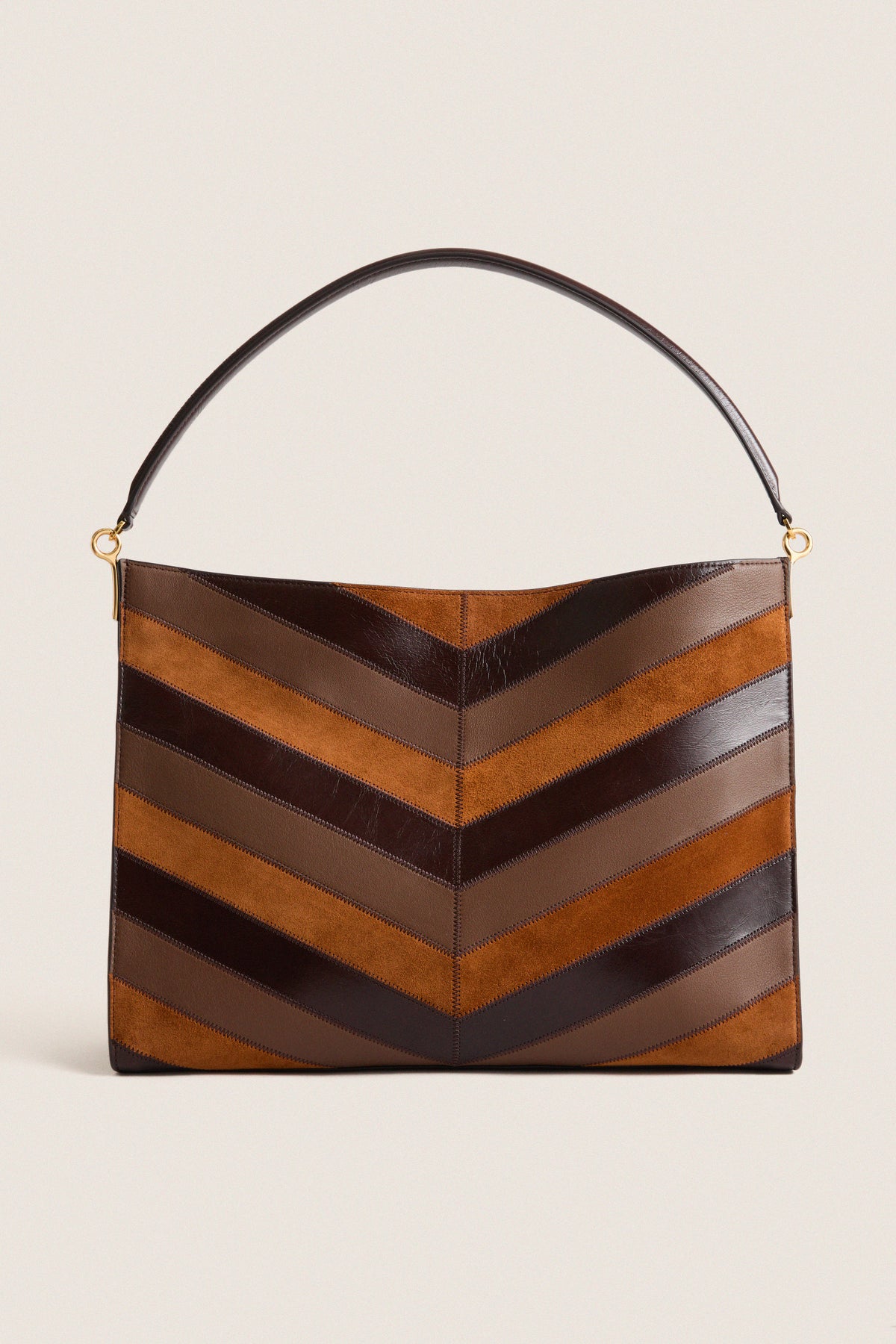 Tobacco Multi Chevron Veronica Beard Vida Bag
