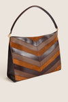 Tobacco Multi Chevron Veronica Beard Vida Bag