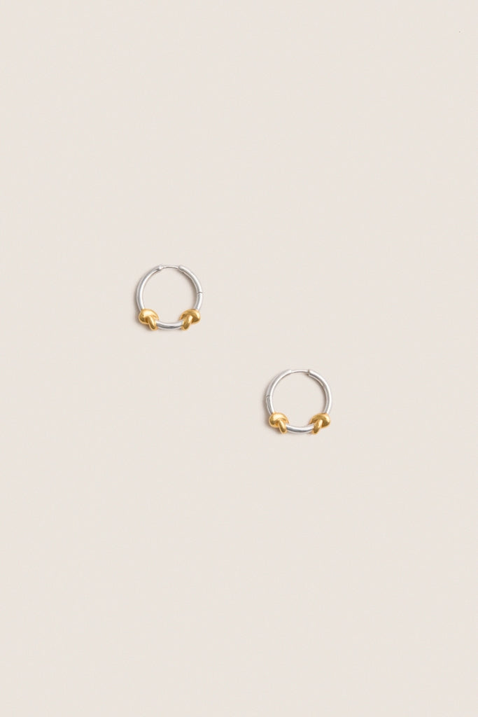 Mixed Lucy Williams Knot Small Hoop Earrings