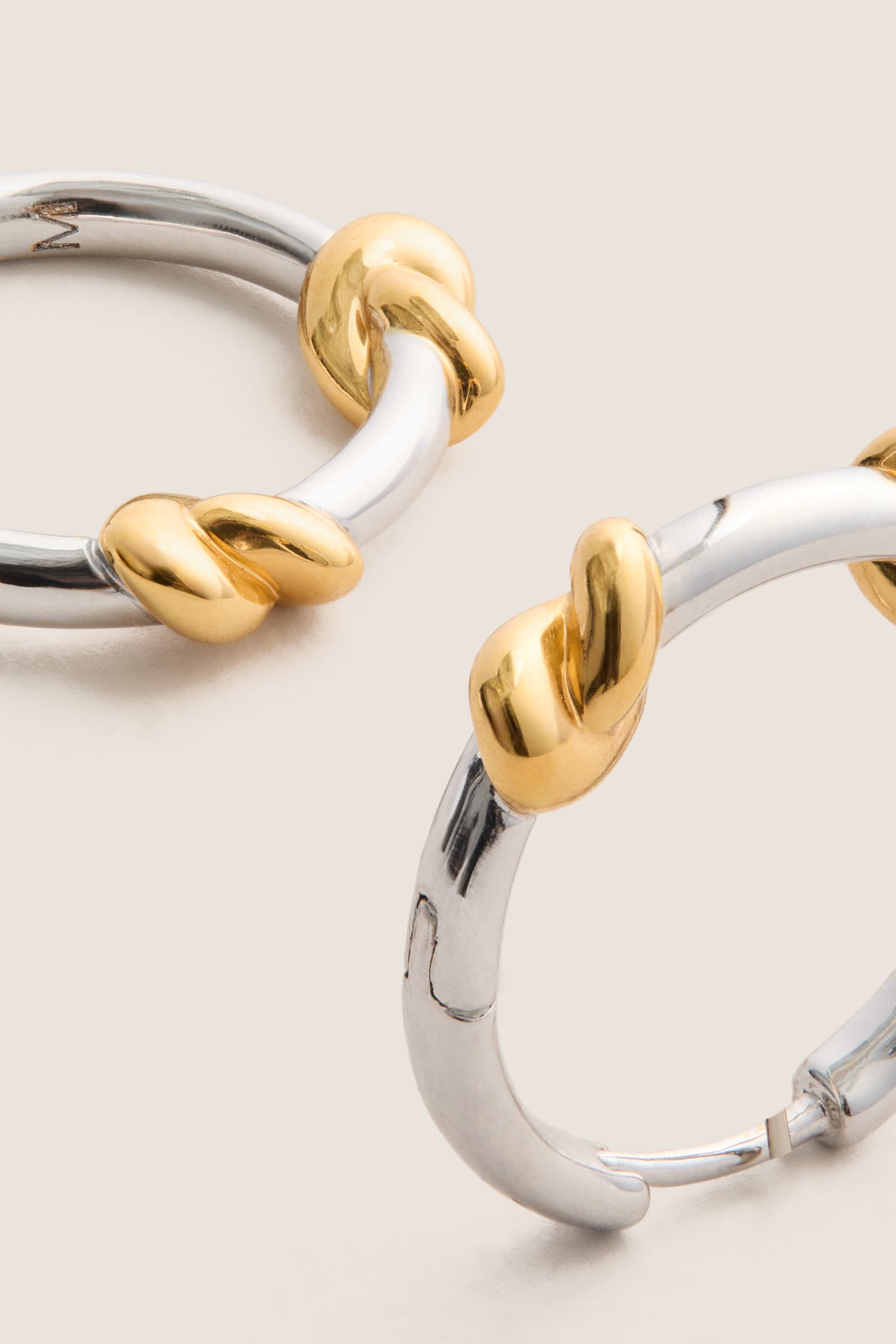 Mixed Lucy Williams Knot Small Hoop Earrings