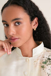 Gold Molten Snow Triple Small Hoop Earrings