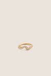 Gold Molten Snow Stacking Ring