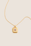 Gold February Birthstone Pendant Necklace