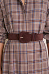 Dark Chocolate Suede Waist Belt
