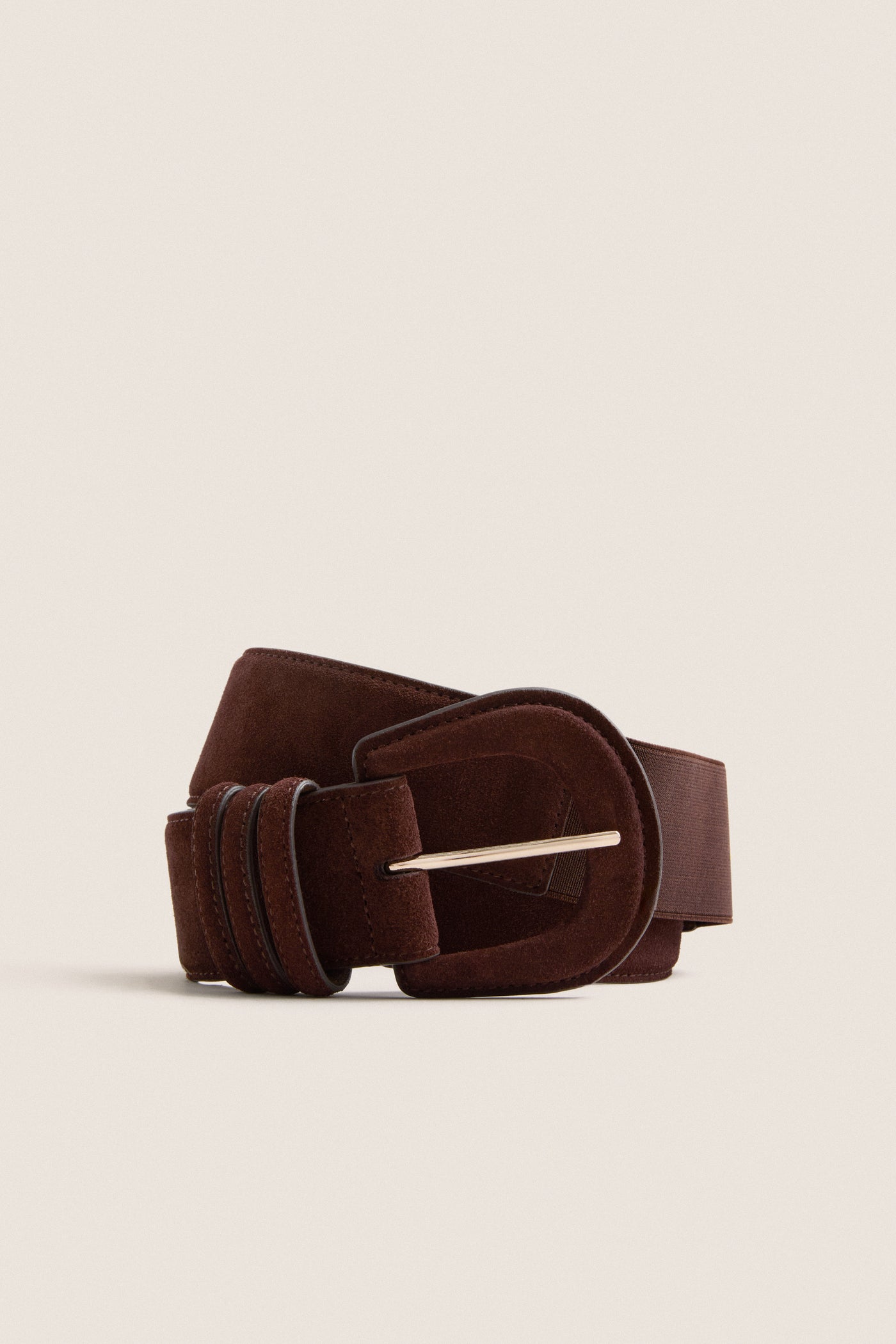 Dark Chocolate Suede Waist Belt
