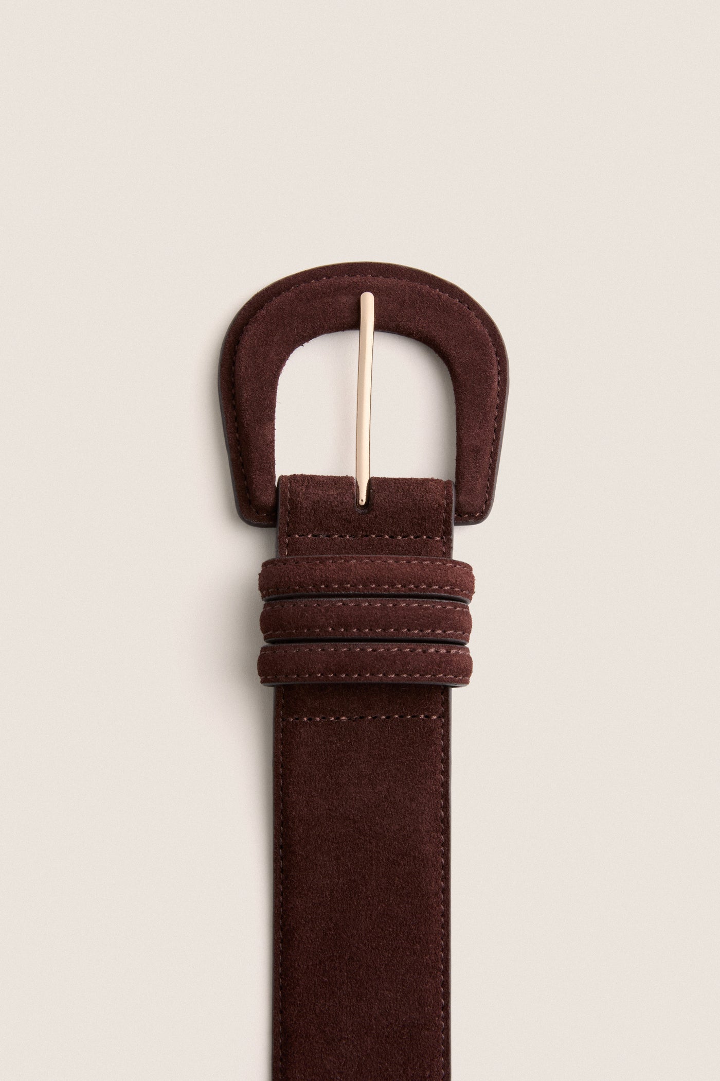 Dark Chocolate Suede Waist Belt