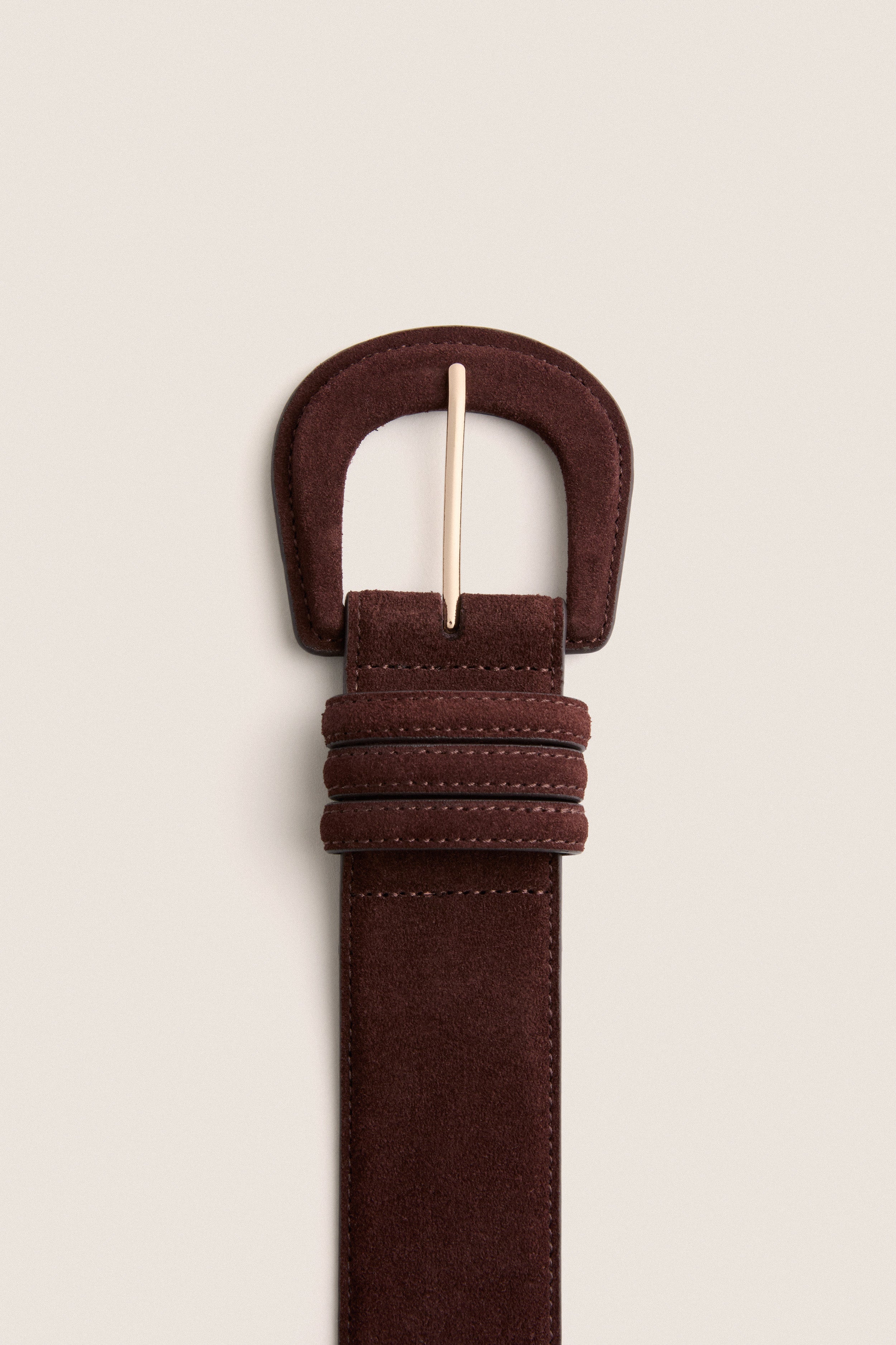 Dark Chocolate Suede Waist Belt