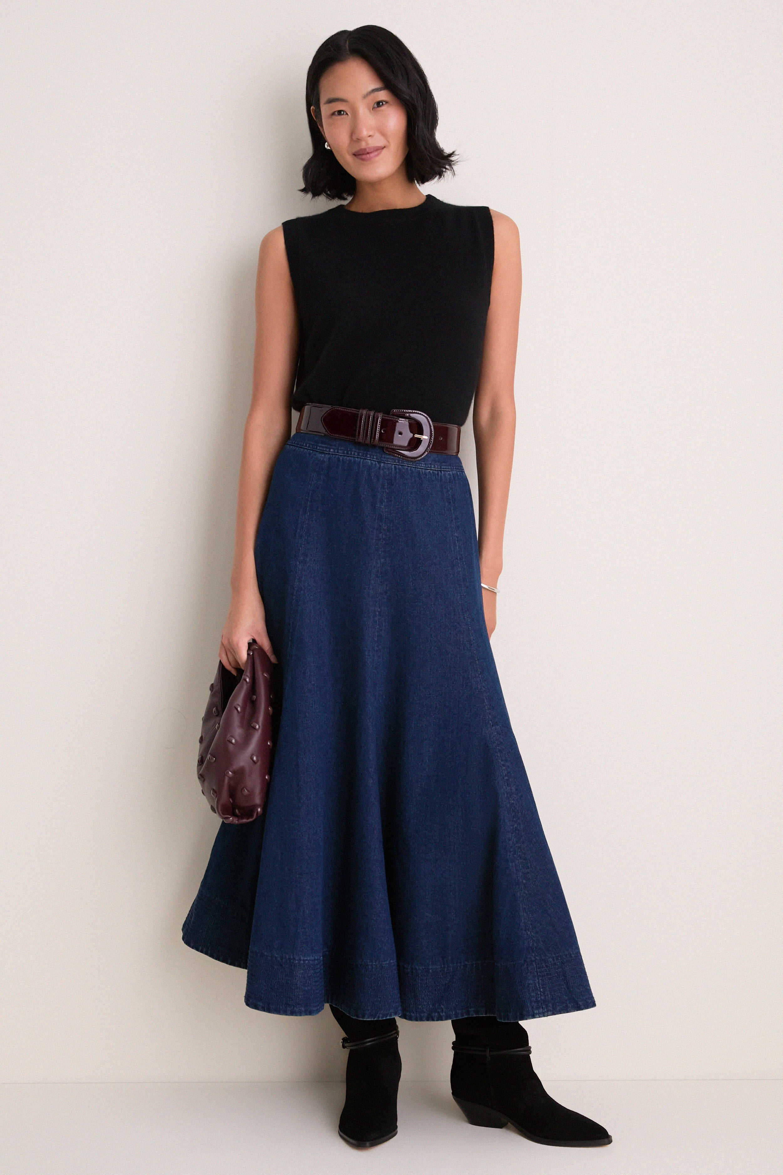 Dark Cherry Patent Leather Waist Belt