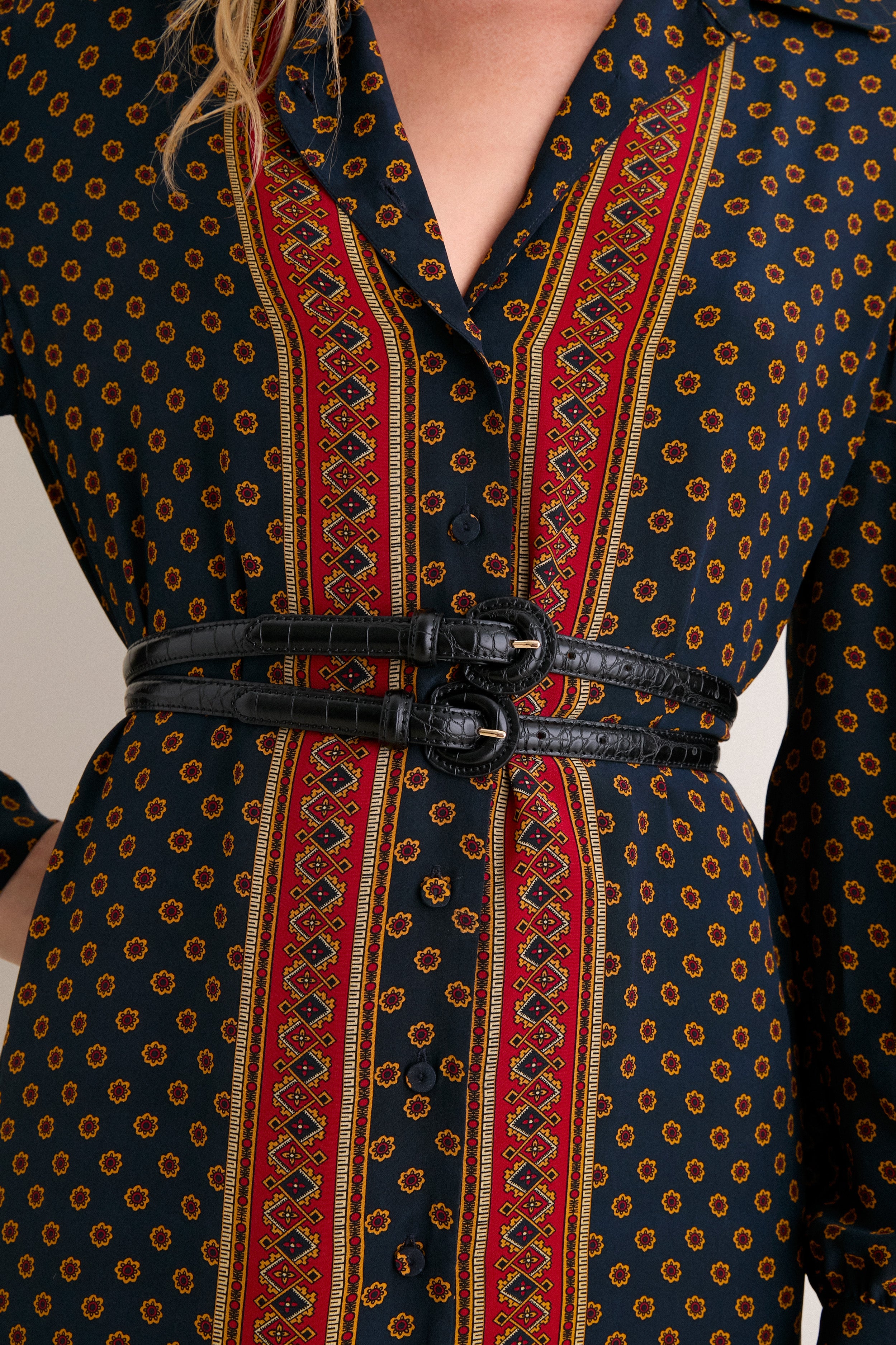 Black Double Strap Belt