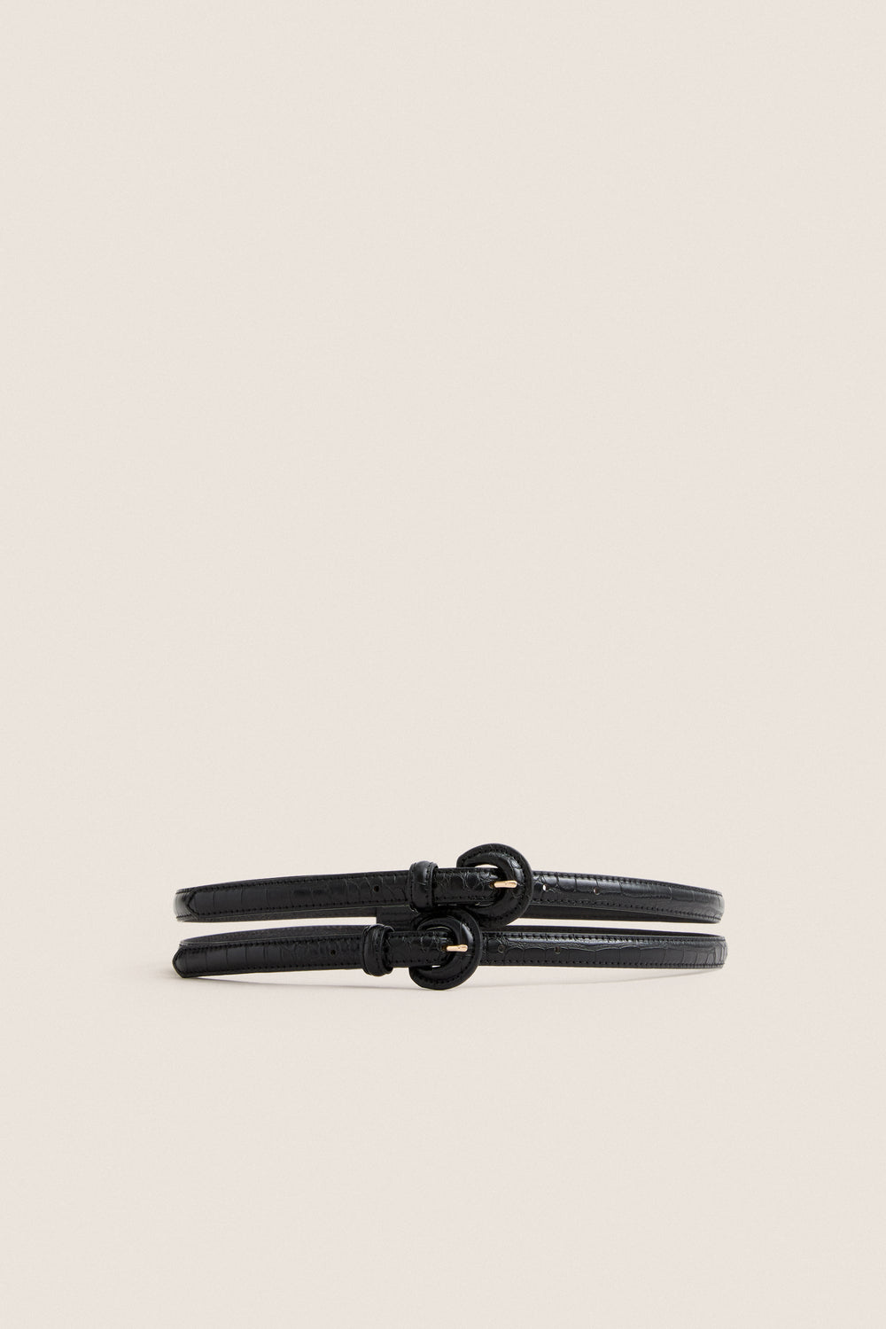 Black Double Strap Belt