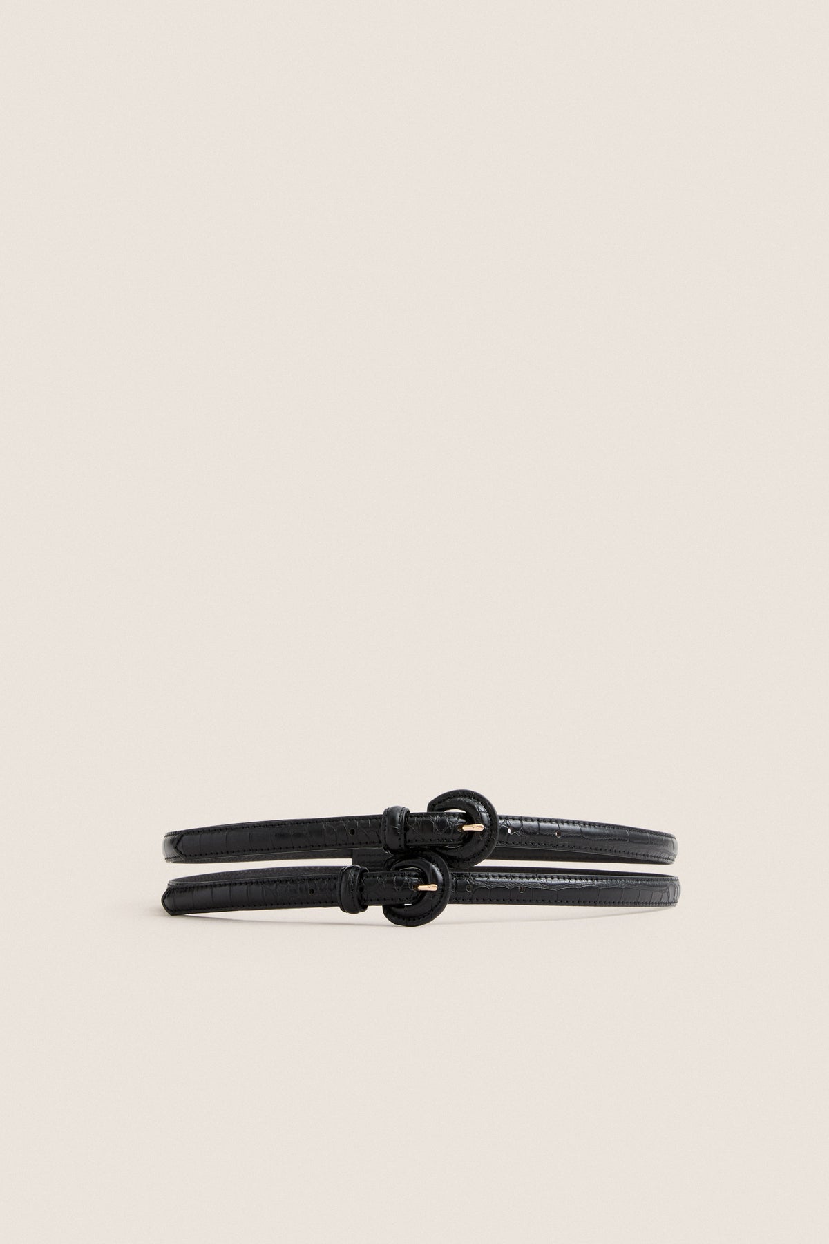 Black Double Strap Belt