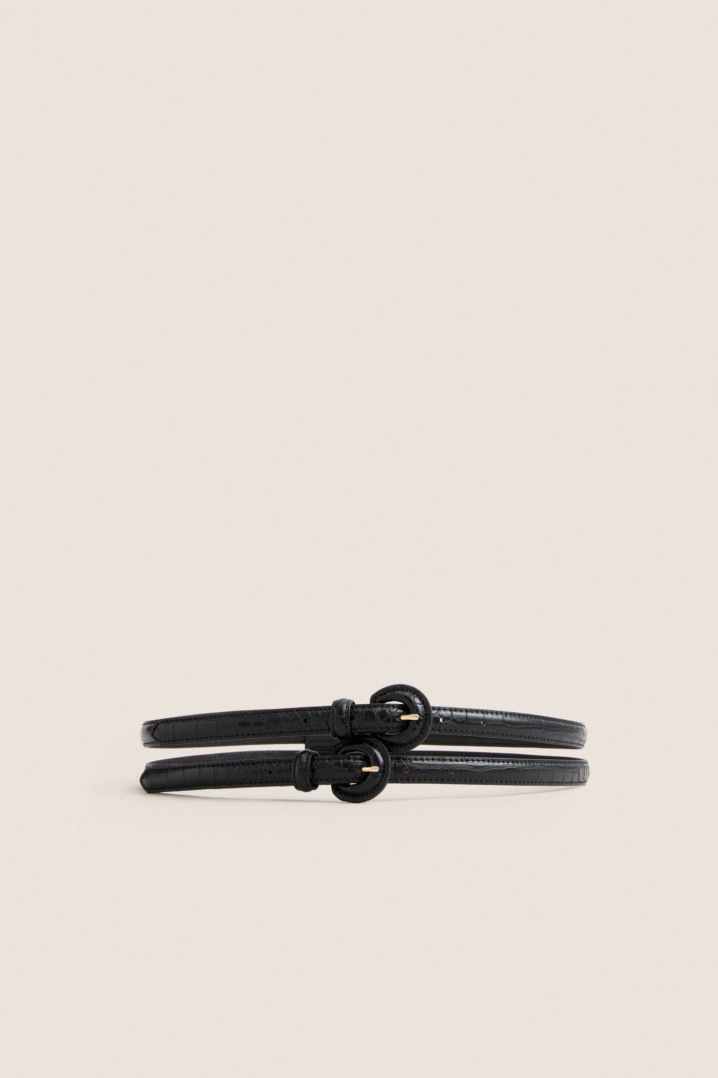Black Double Strap Belt