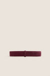 Plum Suede Waist Belt