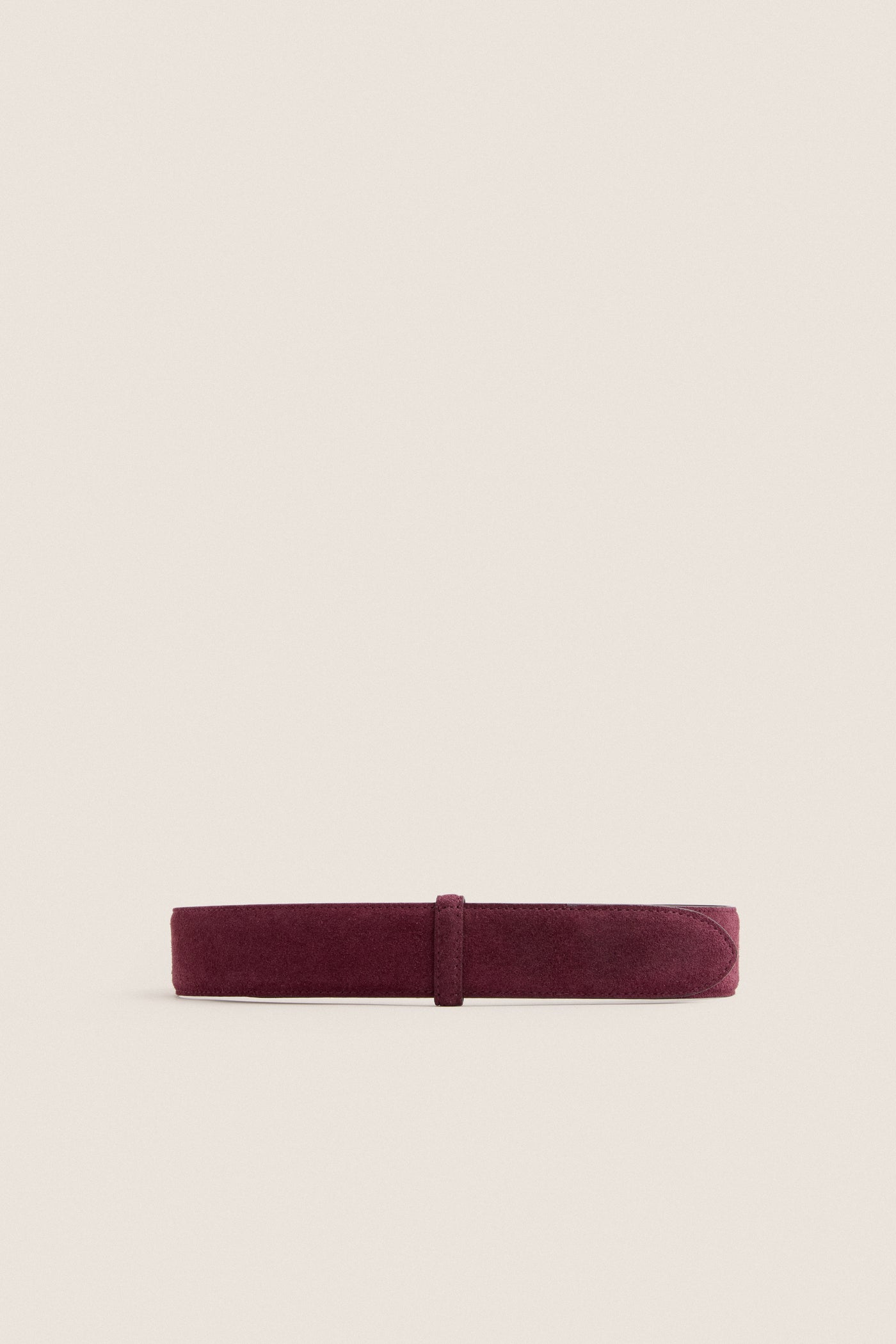 Plum Suede Waist Belt