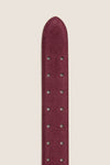 Plum Suede Waist Belt