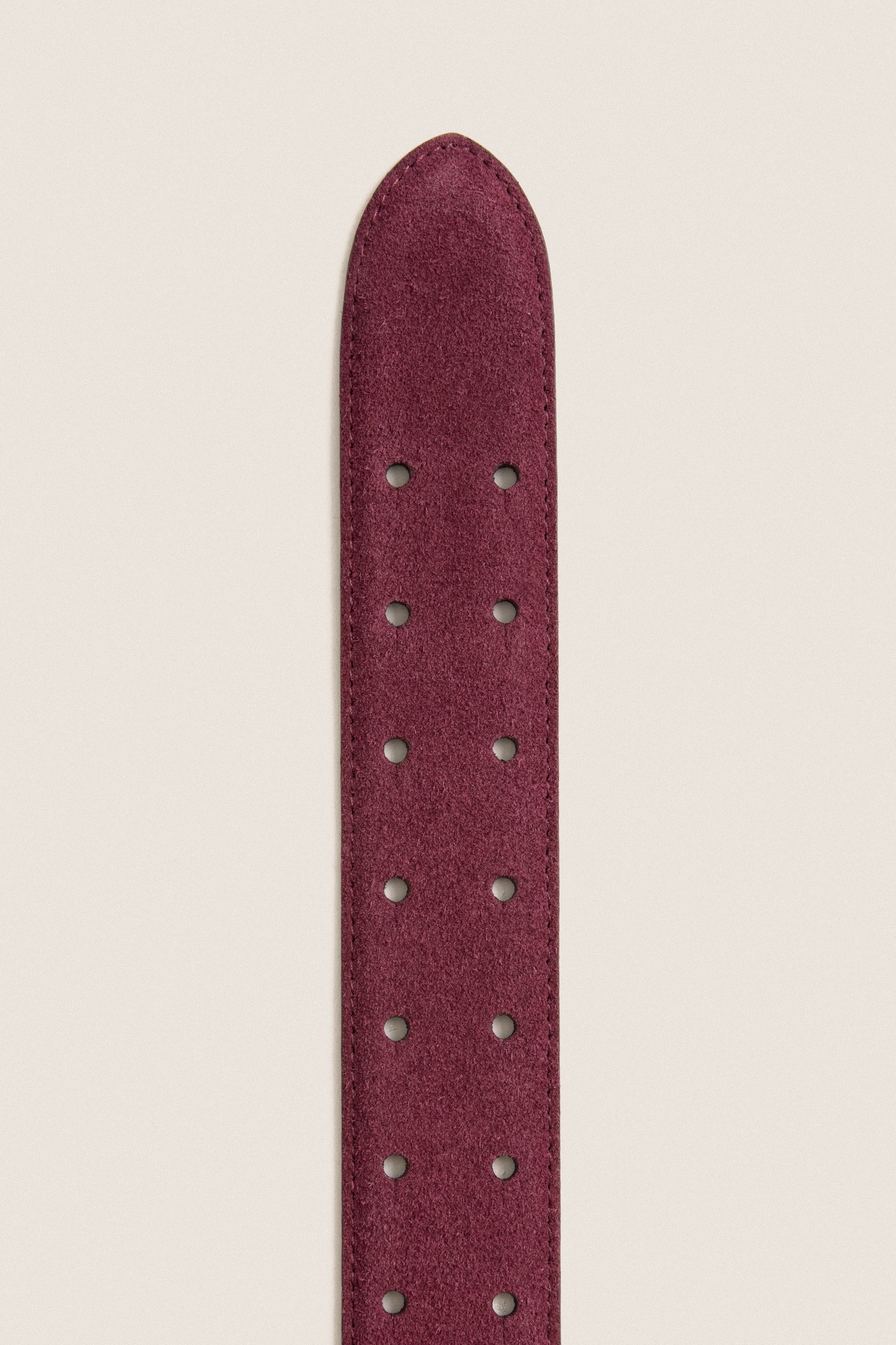 Plum Suede Waist Belt