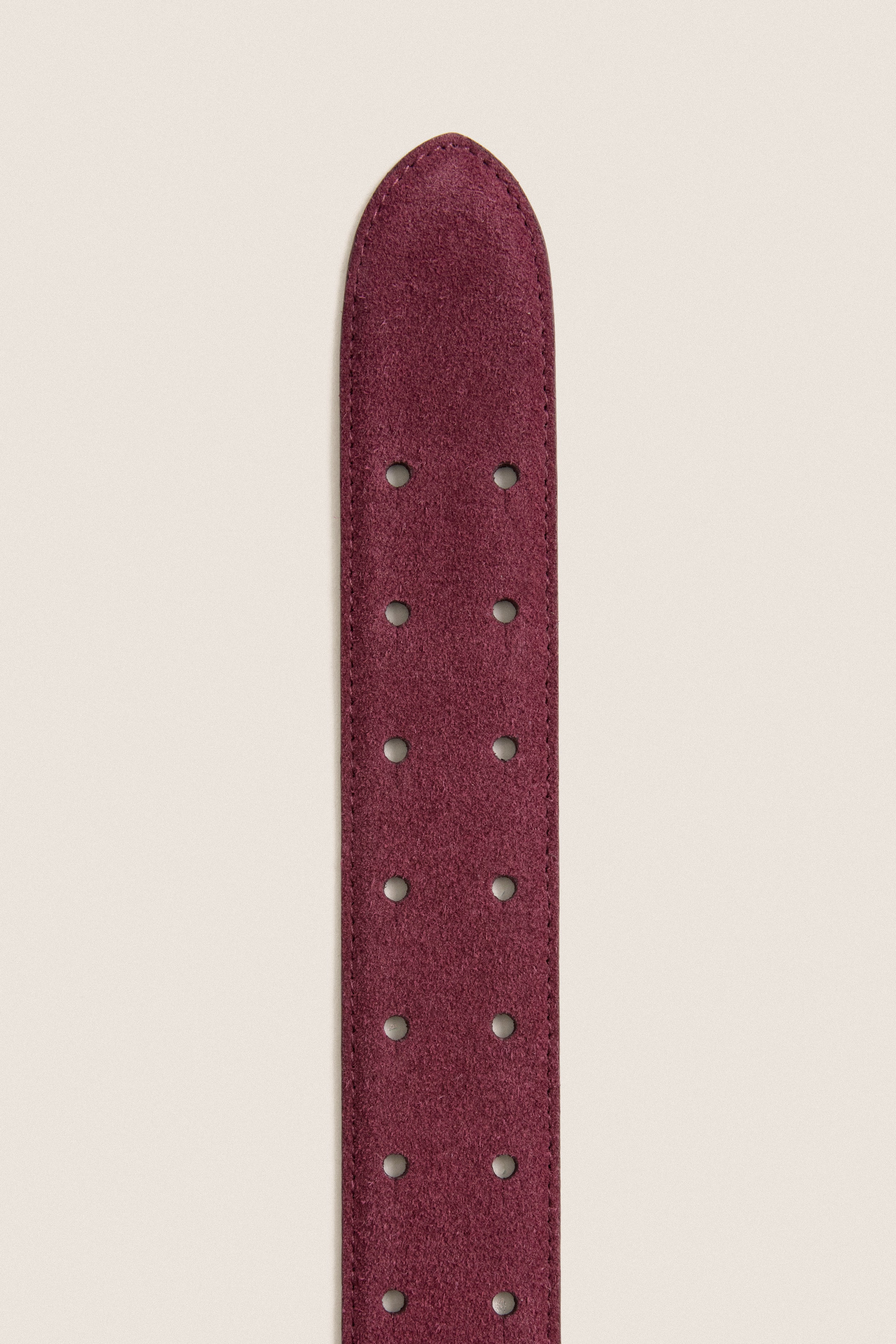 Plum Suede Waist Belt